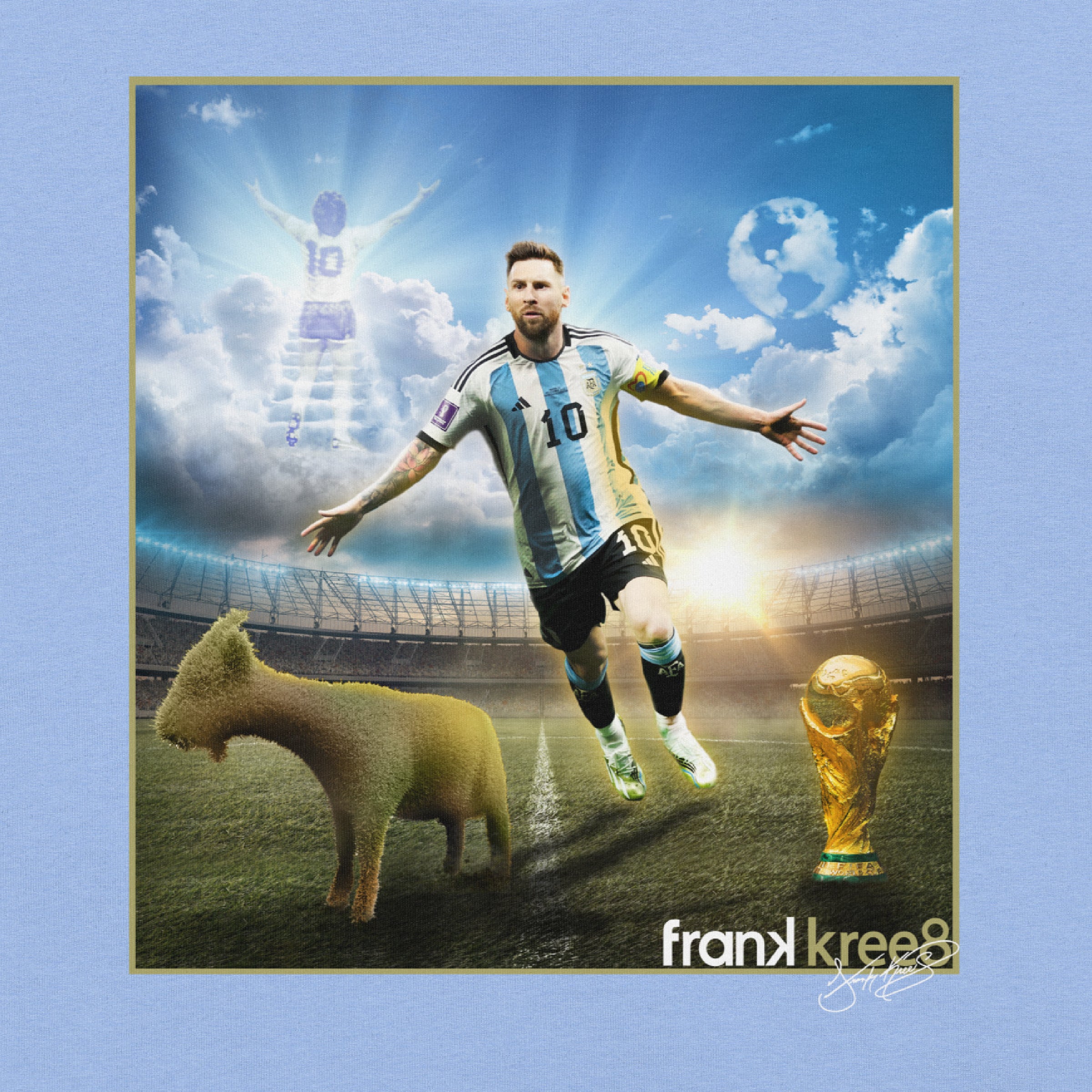 Messi World Cup Champ - Premium T-Shirt
